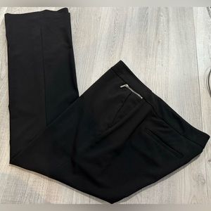 New York & Co. Black, straight leg, waist front pocket zipper details. Size 10